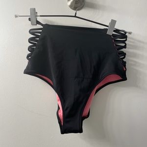 VS pink high waisted bikini bottoms